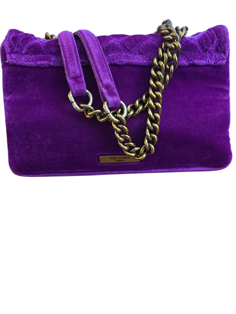 Kurt Geiger London Velvet Kensington Bag - Picture 3 of 6